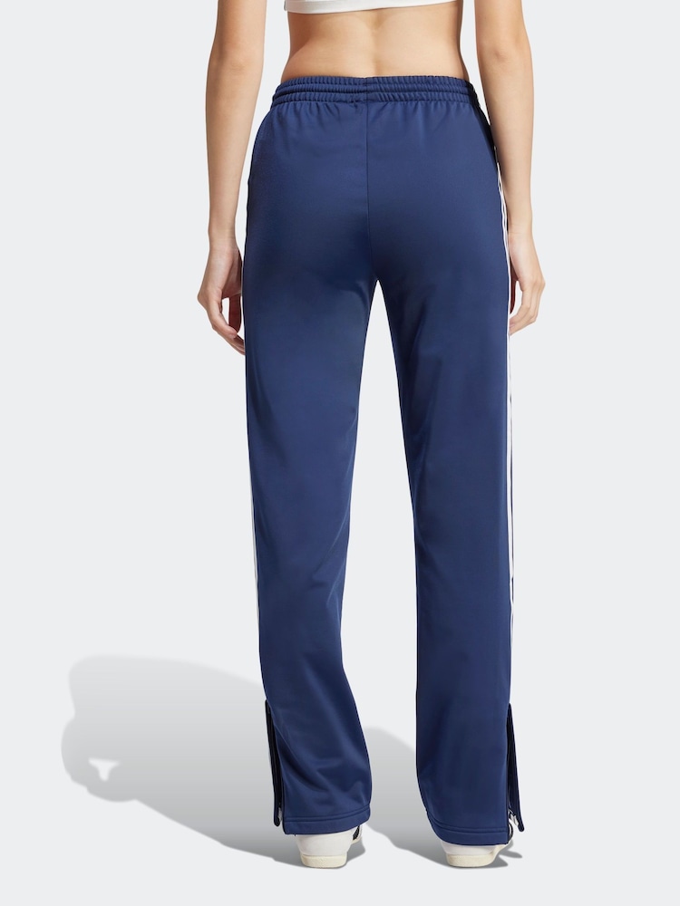Blauw - adidas Firebird 3 Stripe Straight Trackpants - Image 5 of 9