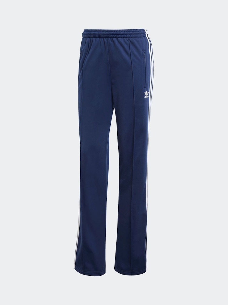 Blauw - adidas Firebird 3 Stripe Straight Trackpants - Image 6 of 9