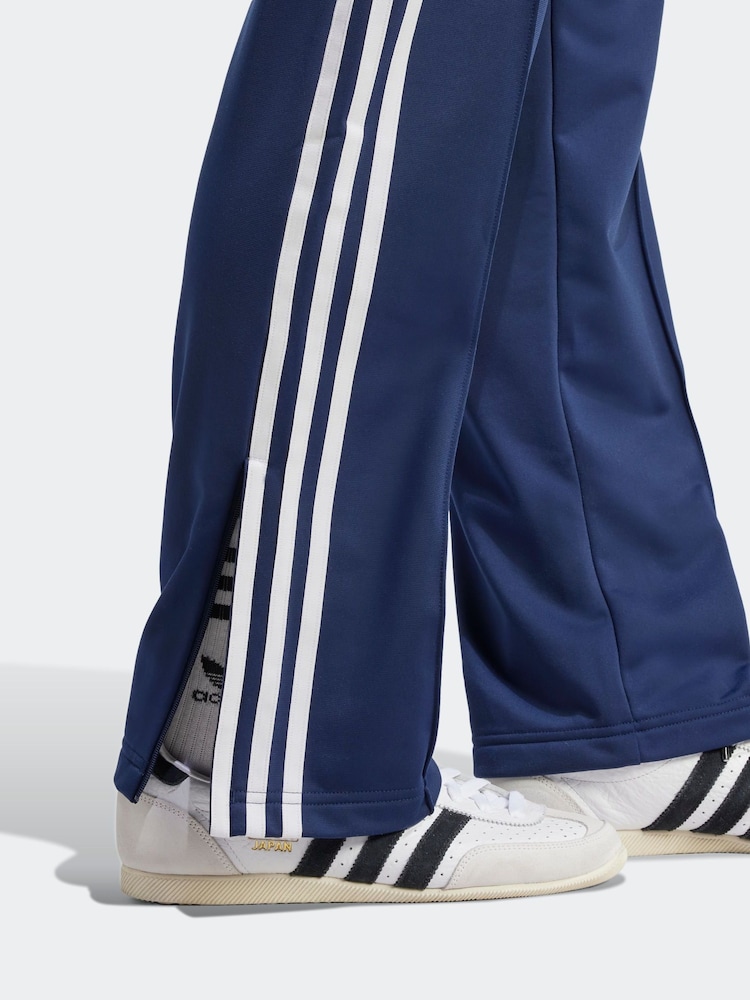 Blauw - adidas Firebird 3 Stripe Straight Trackpants - Image 7 of 9