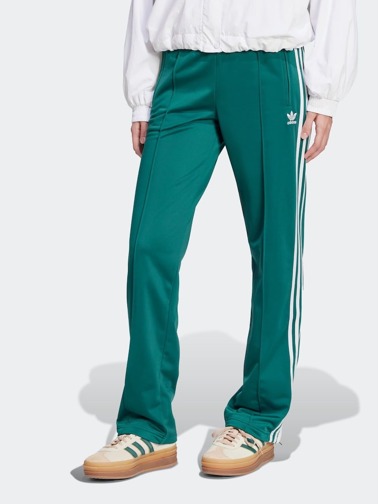 Donkergroen - adidas Firebird 3 Stripe Straight Trackpants - Image 4 of 9