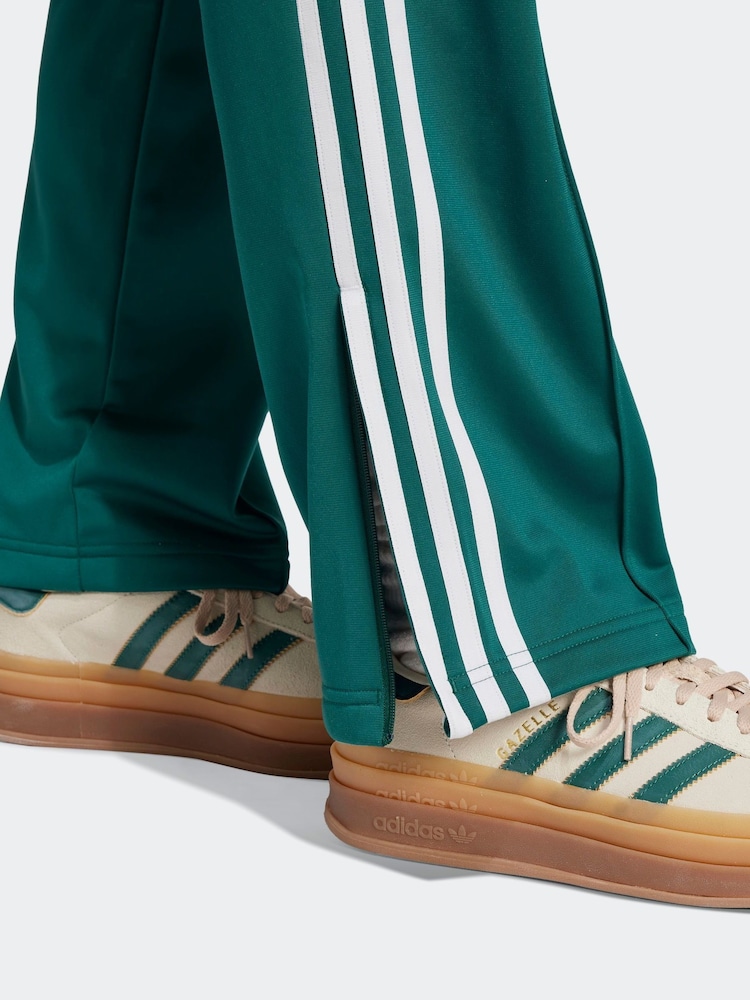 Donkergroen - adidas Firebird 3 Stripe Straight Trackpants - Image 8 of 9