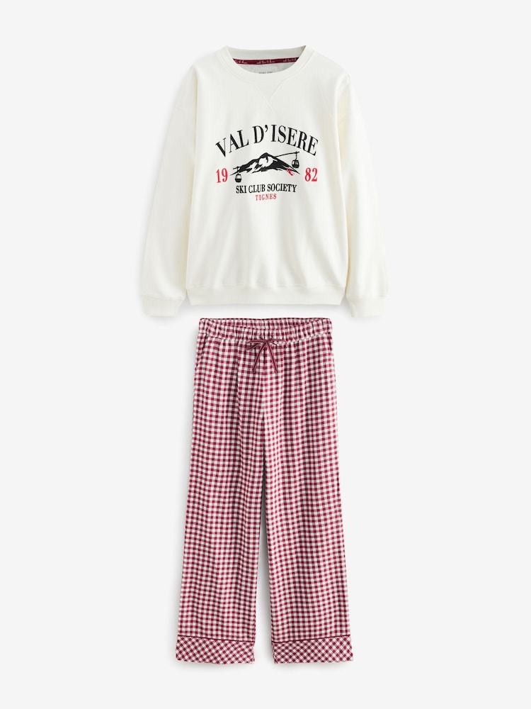 Red Gingham Sweat and Flannel Pyjamas - Image 2 of 6