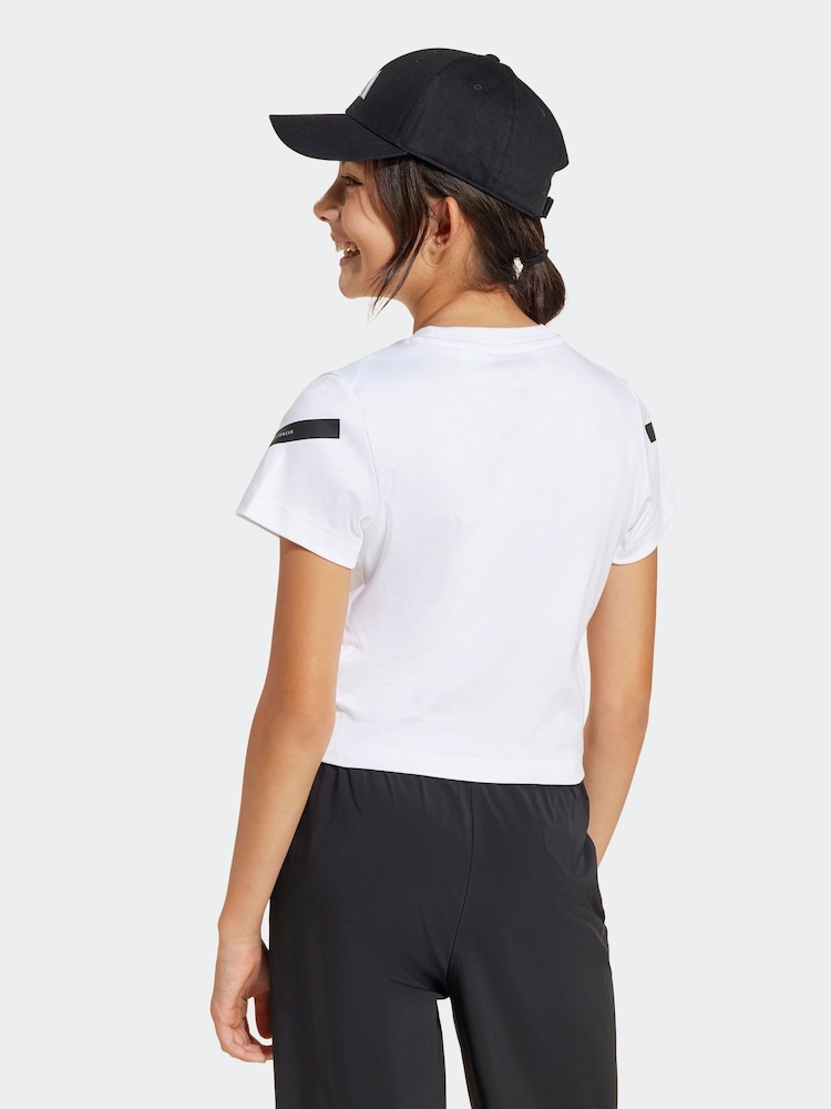 Blanco - adidas Baby ZNE 100% Cotton T-Shirt - Imagen 2 de 6