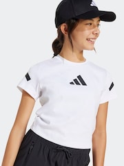 Blanco - adidas Baby ZNE 100% Cotton T-Shirt - Imagen 4 de 6