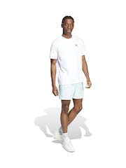 Verde - Shorts de baño de 3 rayas y 5 pulgadas Adicolor de adidas - Imagen 4 de 7