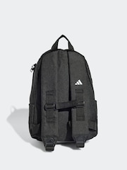adidas Black 3 Bar Kids Backpack - Image 2 of 5