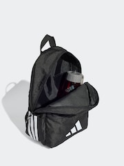 adidas Black 3 Bar Kids Backpack - Image 3 of 5
