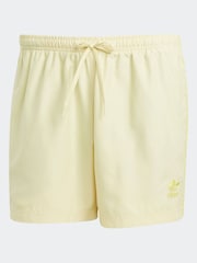 adidas Yellow Adicolor 3-Stripes 5 Inch Swim Shorts - Image 4 of 4