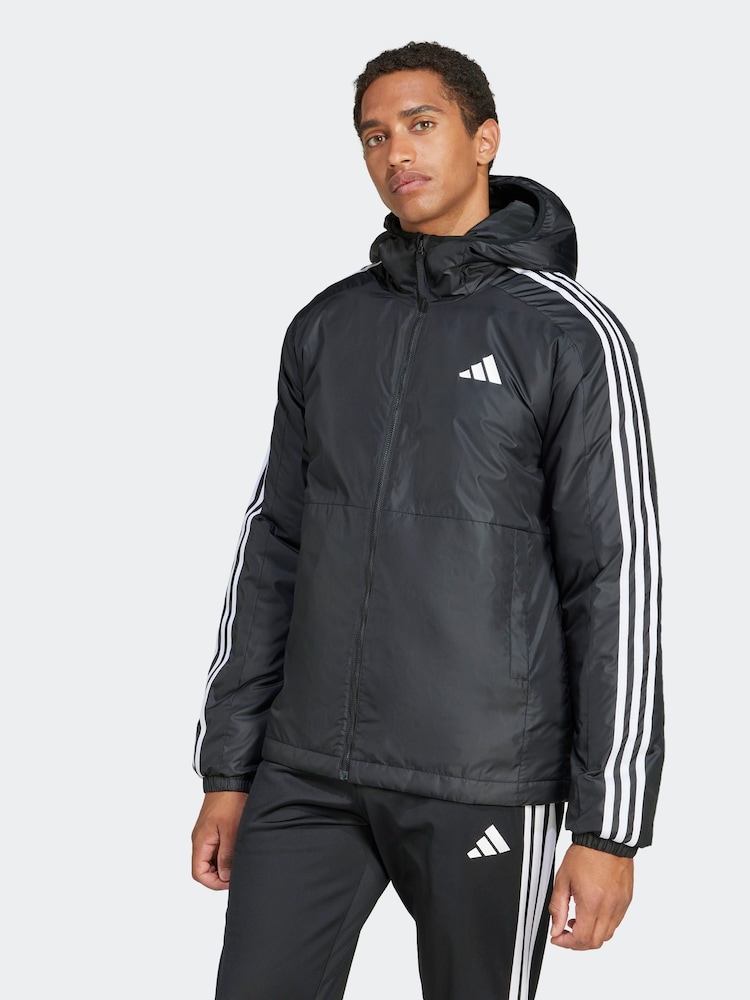 adidas Essentials 3-Stripes Insulation Hooded Jacket - Slika 1 iz 6