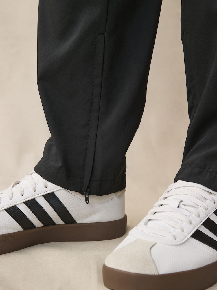 adidas Black Essentials 3-Stripes Stanford Open Hem Joggers - Image 5 of 6