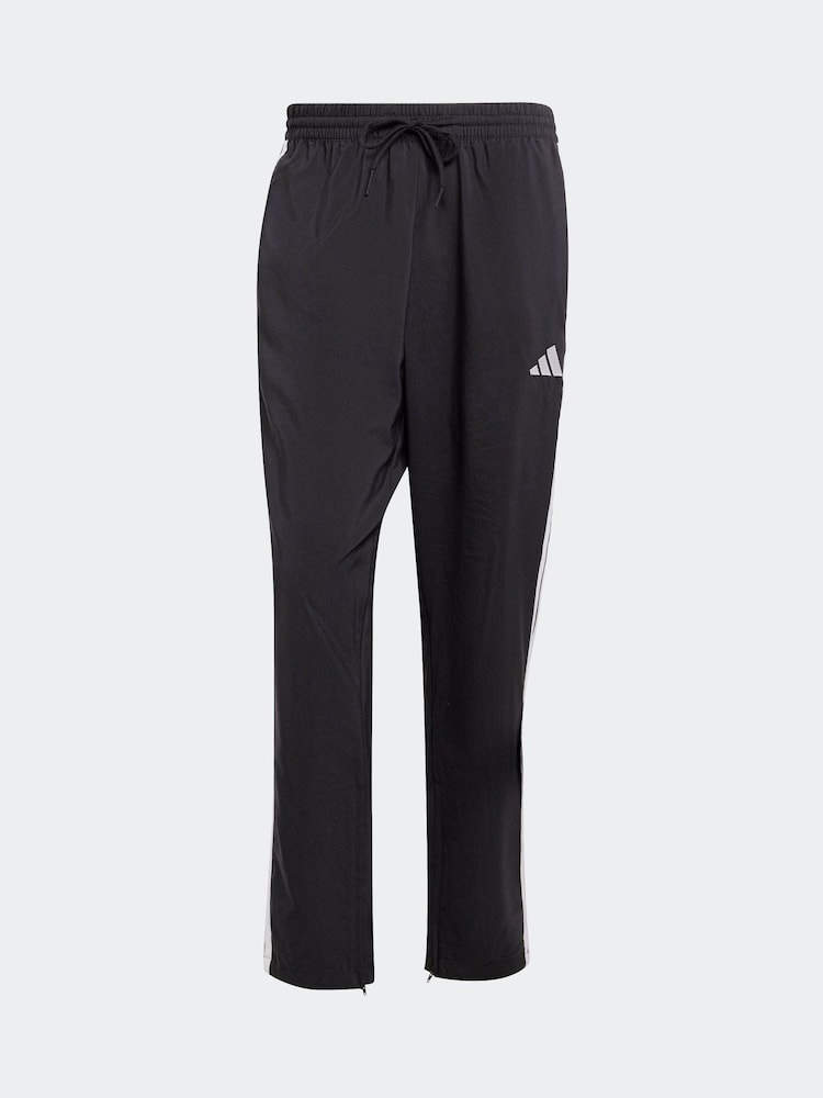 adidas Black Essentials 3-Stripes Stanford Open Hem Joggers - Image 6 of 6