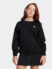 adidas Originals Black Boyfriend Crew Sweatshirt Kids - Image 1 of 5