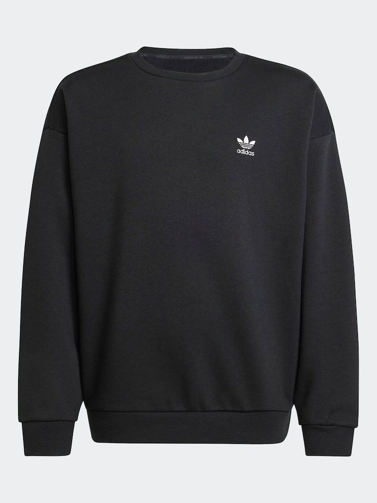adidas Originals Black Boyfriend Crew Sweatshirt Kids - Image 5 of 5