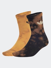 adidas originals Black Acid Wash Socks 2 Pack - Image 1 of 4