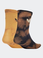 adidas originals Black Acid Wash Socks 2 Pack - Image 2 of 4