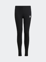 adidas Originals Black Ribbed Leggings - Image 6 of 6