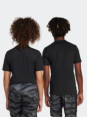 adidas Black Essentials Camo Logo Training T-Shirt - Image 3 of 6