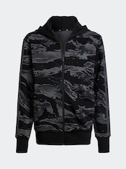 adidas Black Camo Full Zip Hoodie - Image 6 of 6