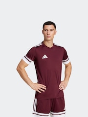 adidas Red Jersey T-Shirt - Image 1 of 8