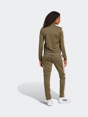 adidas Green Essentials 3 Stripes Tracksuit - Image 2 of 8