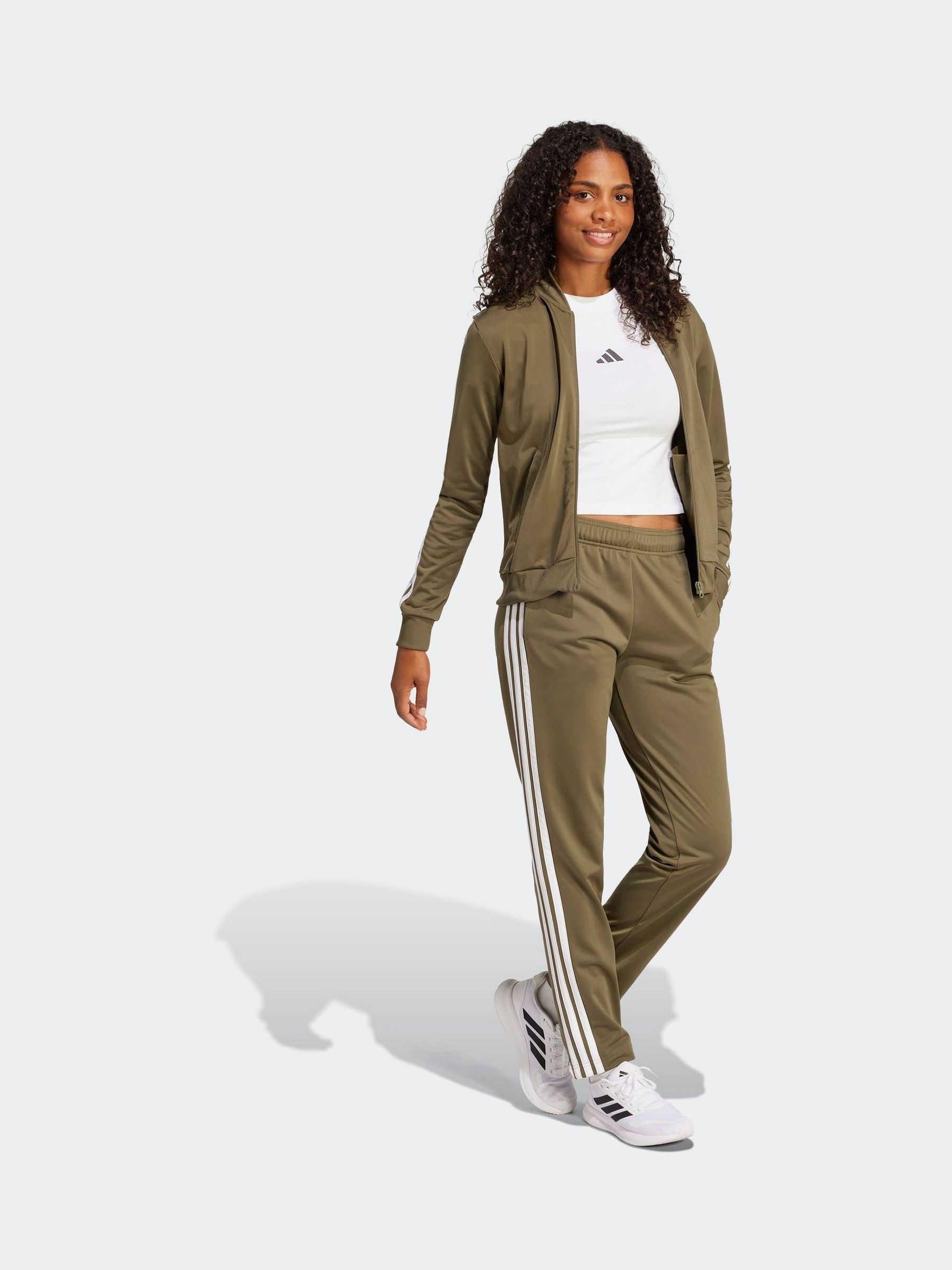 olive green adidas sweat suit