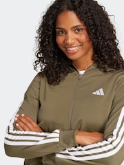 adidas Green Essentials 3 Stripes Tracksuit - Image 5 of 8