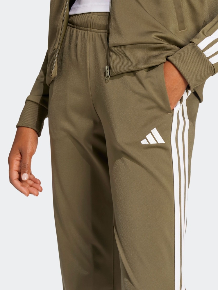 adidas Green Essentials 3 Stripes Tracksuit - Image 5 of 8