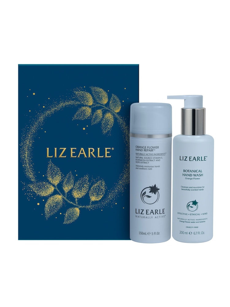 Liz Earle Orange Flower Hand Duo Gift Set (Worth £40) - Image 1 of 3 Liz Earle Orange Flower Hand Duo Gift Set (Worth £40) - Image 1 of 3