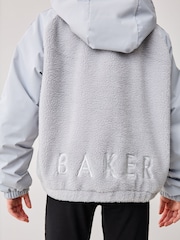 Baker by Ted Baker Grey Borg Fleece Panel Jacket - Image 5 of 12
