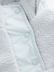 Baker by Ted Baker Grey Borg Fleece Panel Jacket - Image 9 of 12
