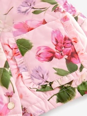 Baker by Ted Baker Pink Floral Quilted Bomber Jacket - Image 12 of 12
