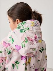 Baker by Ted Baker Pink Shower Resistant Floral Printed Rain Trench - Image 7 of 8