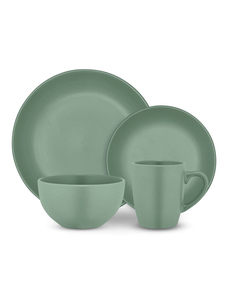 Tower 16 Piece Sage Dinner Set - Image 1 of 8 Tower 16 Piece Sage Dinner Set - Image 1 of 8