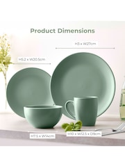 Tower 16 Piece Sage Dinner Set - Image 6 of 8