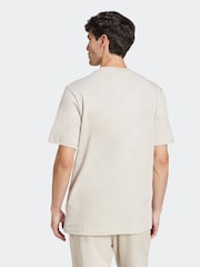adidas Grey Essentials Small Logo Single 100% Cotton Jersey T-Shirt - Image 2 of 6