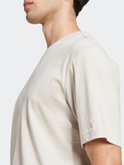 adidas Grey Essentials Small Logo Single 100% Cotton Jersey T-Shirt - Image 5 of 6