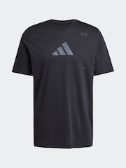 Черный - Футболка с графическим принтом категории All-Gym от adidas - Image 2 of 2