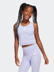 adidas Purple All Sports Favourite Crop Top - Image 1 of 5