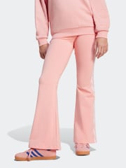 adidas originals Pink 3 Stripe Flared Leggings - Image 1 of 6