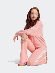 adidas originals Pink 3 Stripe Flared Leggings - Image 3 of 6