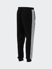 adidas Black Essentials 3-Stripes Fleece Joggers - Image 10 of 13