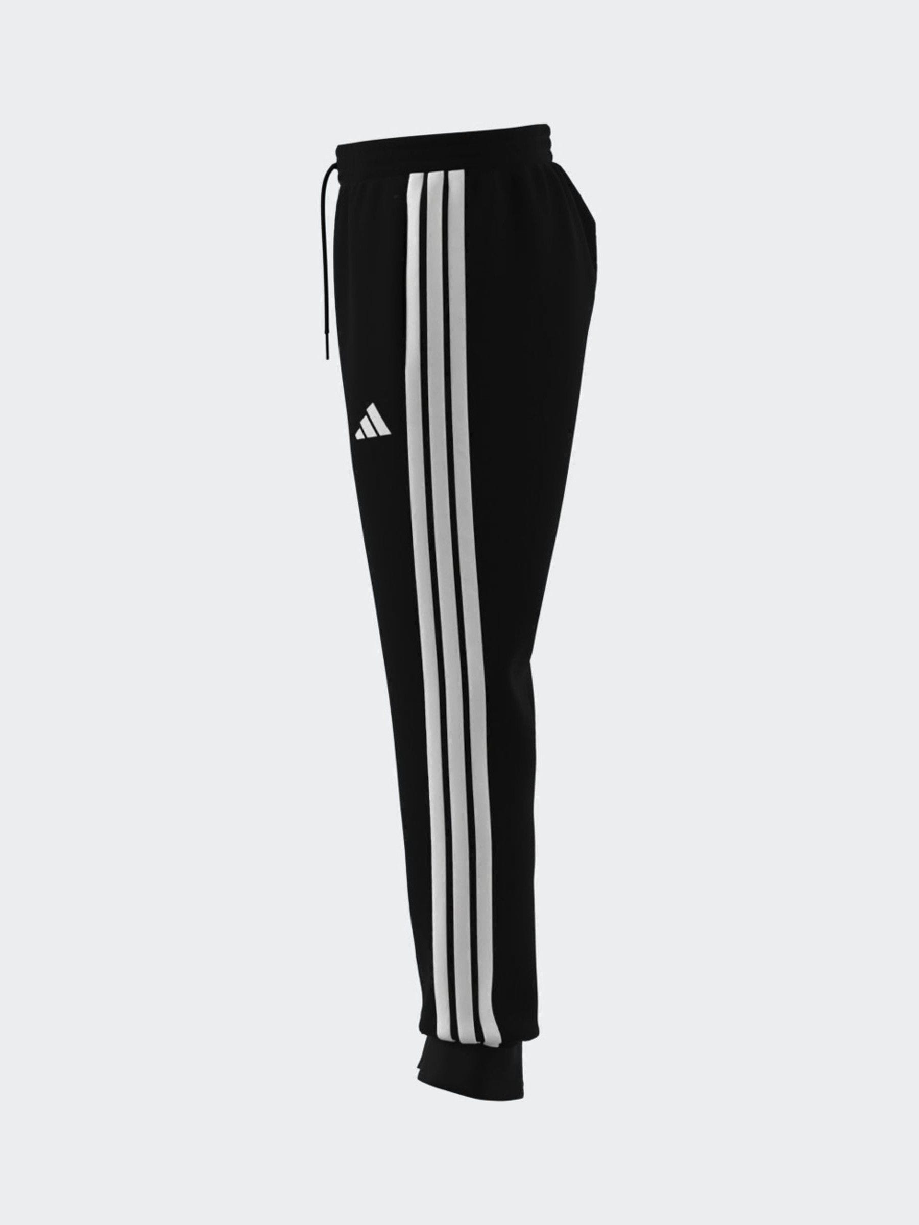Buy adidas Black Essentials 3-Stripes Fleece Joggers from Buy adidas Black Essentials 3-Stripes Fleece Joggers from
