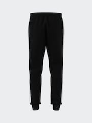 adidas Black Essentials 3-Stripes Fleece Joggers - Image 7 of 13
