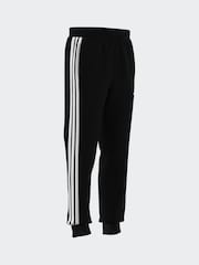 adidas Black Essentials 3-Stripes Fleece Joggers - Image 8 of 13