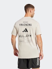 Серый - Футболка с графическим принтом категории All-Gym от adidas - Image 2 of 6