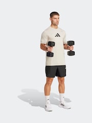 Серый - Футболка с графическим принтом категории All-Gym от adidas - Image 3 of 6