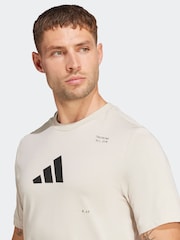 Серый - Футболка с графическим принтом категории All-Gym от adidas - Image 5 of 6