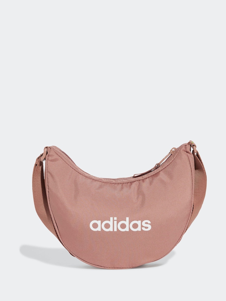 adidas Red Linear Essentials Festival Shoulder Bag - Image 3 of 6