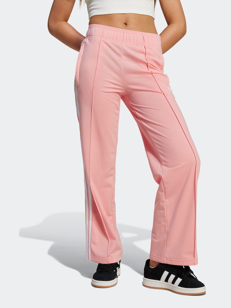 adidas originals Pink Wide Leg Joggers - Image 1 of 6