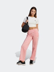 adidas originals Pink Wide Leg Joggers - Image 3 of 6